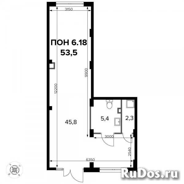 Продам коммерческую недвижимость 53 м2 изображение 3