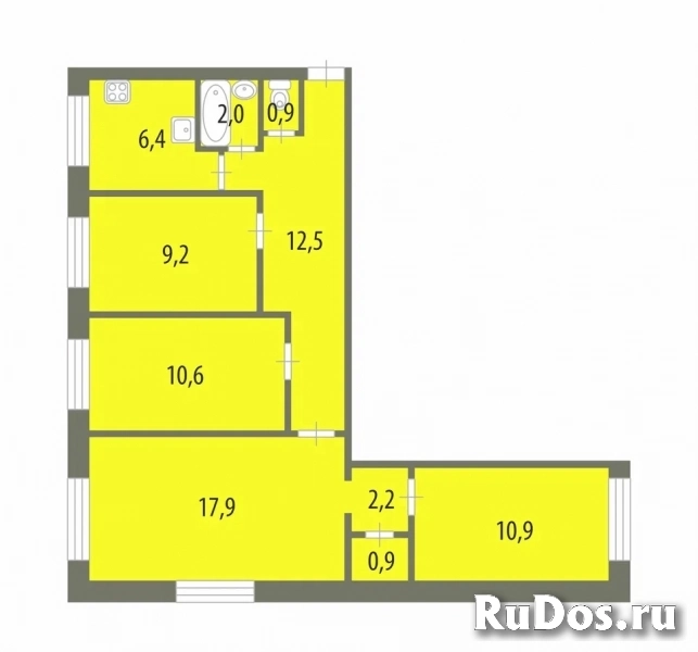 Продам 4 комнатную квартиру 73 м2 изображение 3