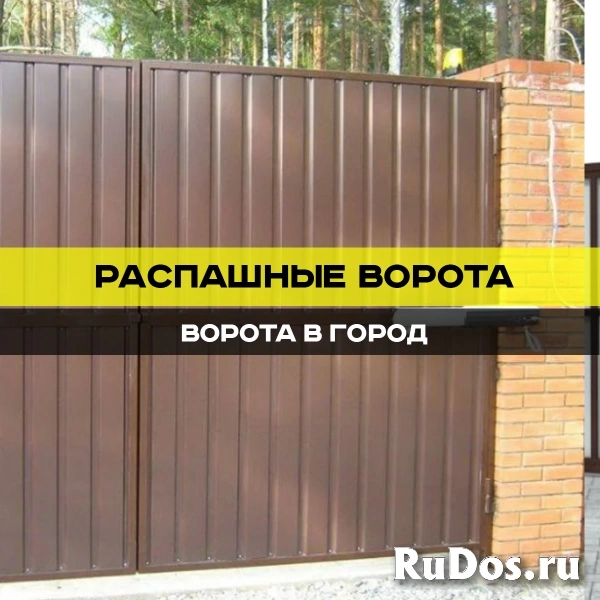 Распашные ворота изображение 10