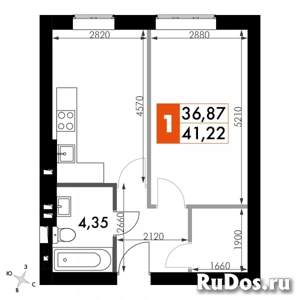 Продам 1 комнатную квартиру 41 м2 фото