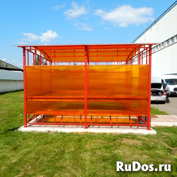 Беседка каркасная из сотового поликорбаната или профлиста фото