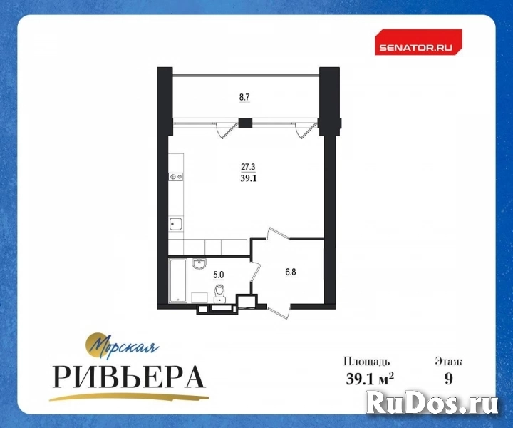 Продам 1 комнатную квартиру 39 м2 фото