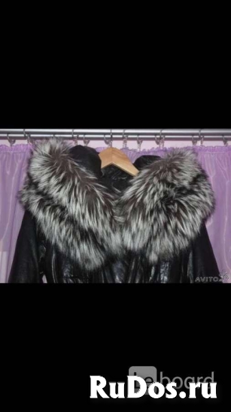 Пуховик куртка новая fashion furs италия 44 46 s m кожа черный ме изображение 3