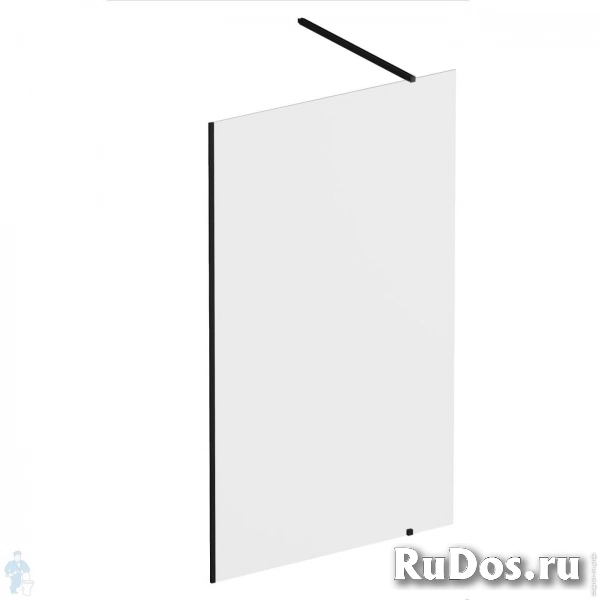 Душевая стенка RAVAK WALK-IN WALL (1100х2000) стекло, черная+Transparent фото