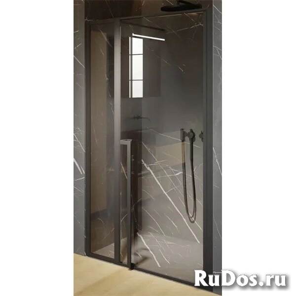 Душевая дверь Riho Lucid GD104 110 GD111B000 профиль Черный стекло прозрачное фото