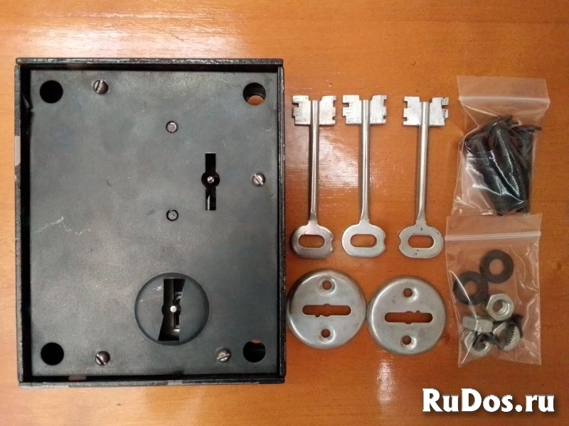 Замок накладной Ригель гаражный. изображение 4