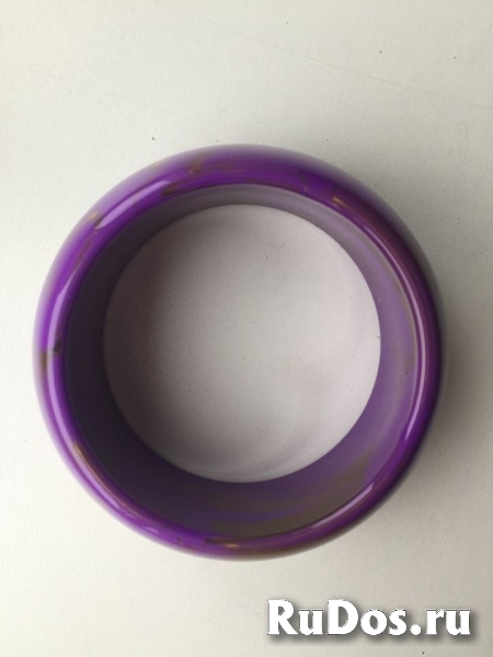 Браслет новый сиреневый фиолетовый золото женский пластик бижутер изображение 5