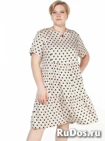 "Макошь- эко одежда" Платье летнее в горошек лёгкое изображение 8