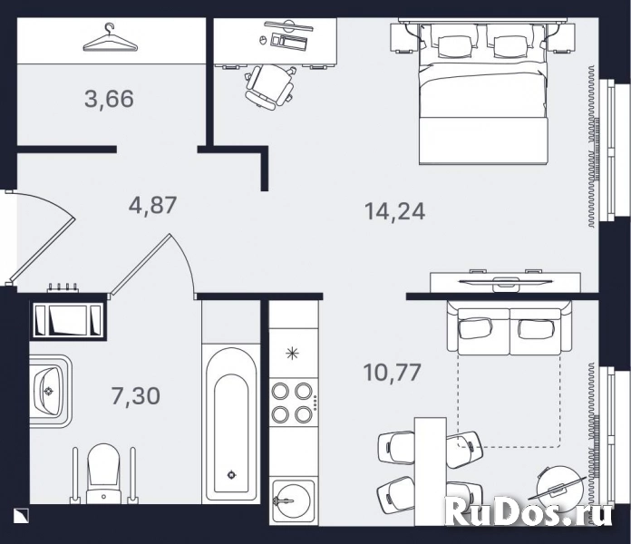 Продам 1 комнатную квартиру 40 м2 фото