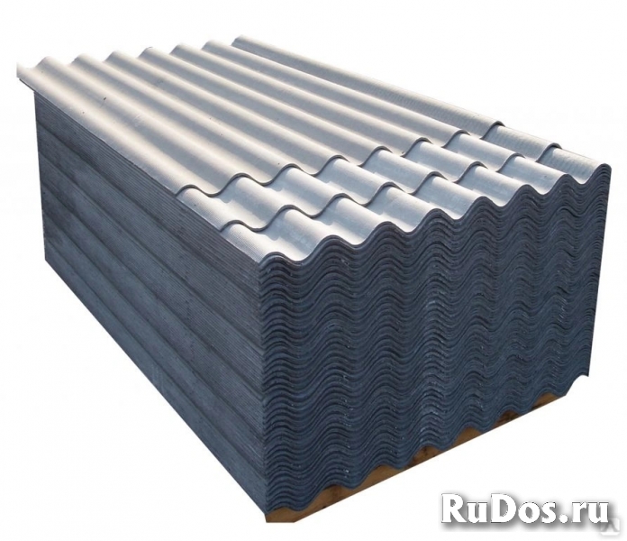 Асбестоцементный плоский шифер, волновой шифер,  АЦЭИД изображение 5