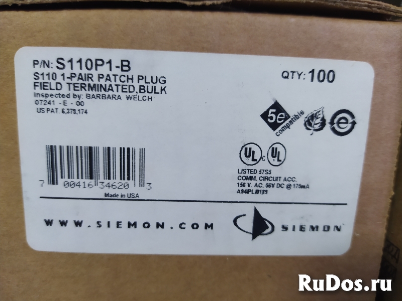 Прекрасные коннекторы Siemon S110P1-B изображение 3