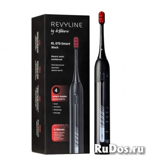 Электрическая зубная щетка Revyline RL 070 Black by Dr. Baburov фото