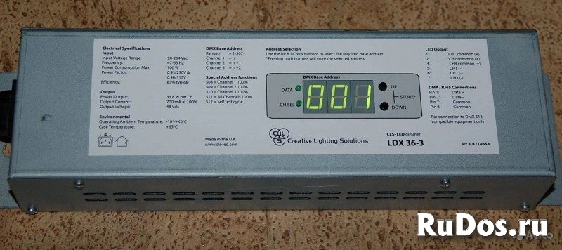CLS LDX36/3 DMX driver/dimmer max. 36x3W Luxeon LED - диммер для управления светодиодными приборами фото