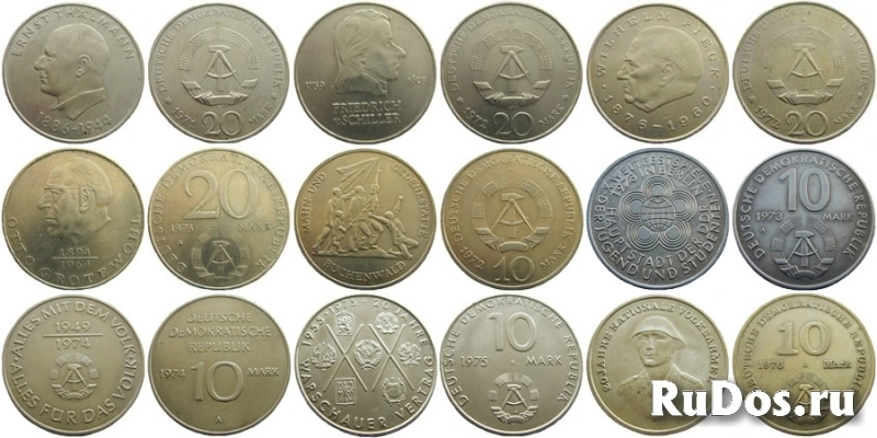 Монеты ГДР фото