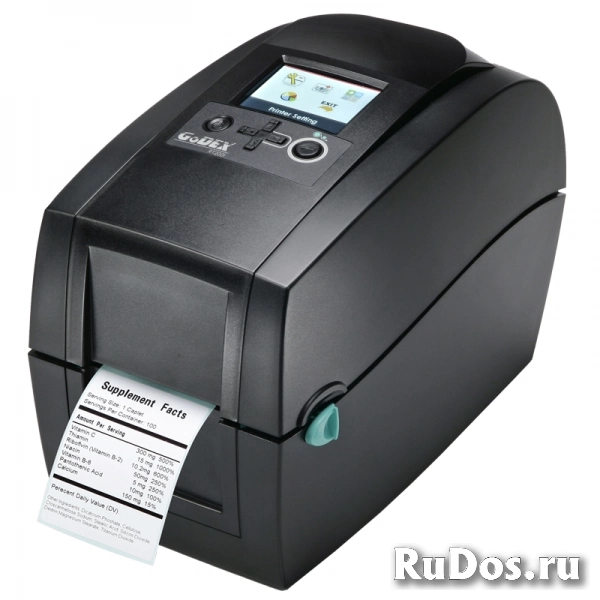 Godex RT230i, термо/термотрансферный принтер, 300 dpi, ширина 2.12quot;, ЖК дисплей, USB+RS232+Ethernet+USB Host (011-R23iE02-000) фото