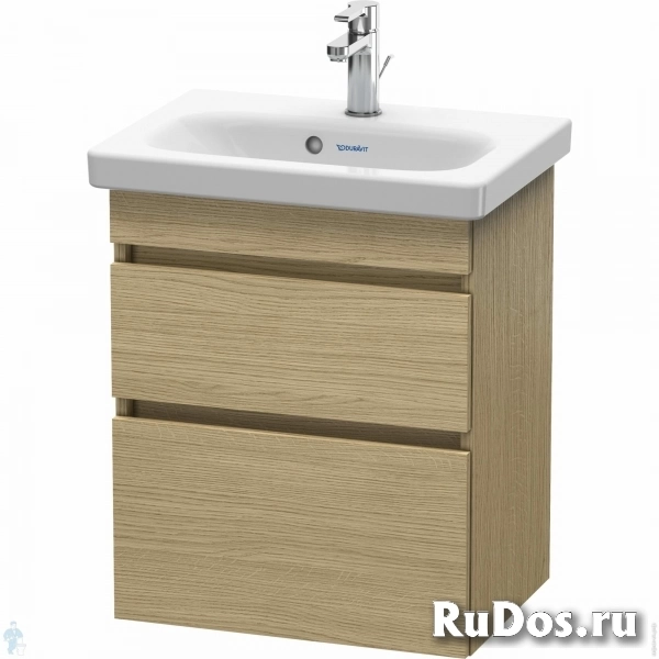 Тумба под раковину Duravit DuraStyle (500х610х368) подвесная, 2 ящика, дуб европейский DS640305252 фото