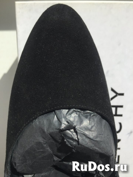 Туфли новые givenchy италия 39 размер черные замша платформа 1см изображение 5