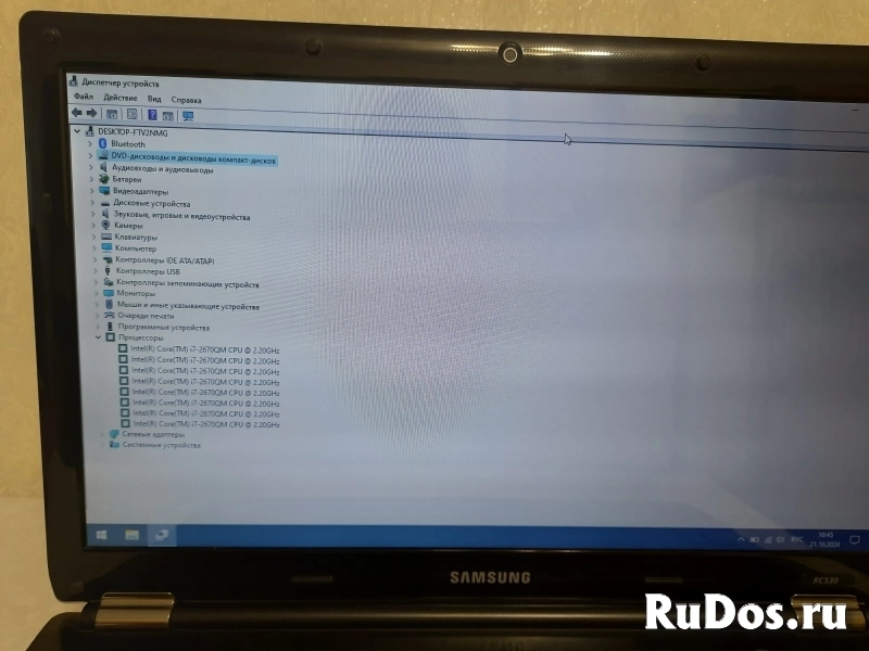 Ноутбук samsung rc530 с процессором Intel Core i7 изображение 6