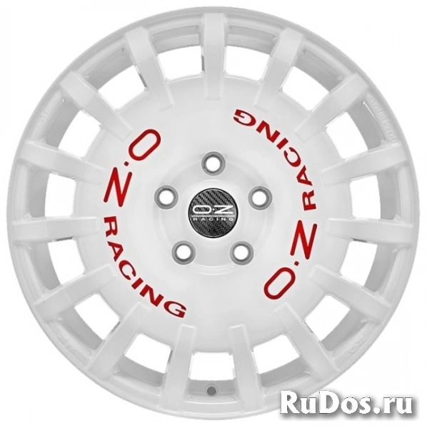 Колесный диск OZ Racing Rally Racing 8x17/4x108 D75.1 ET25 Race White + Red Lettering фото