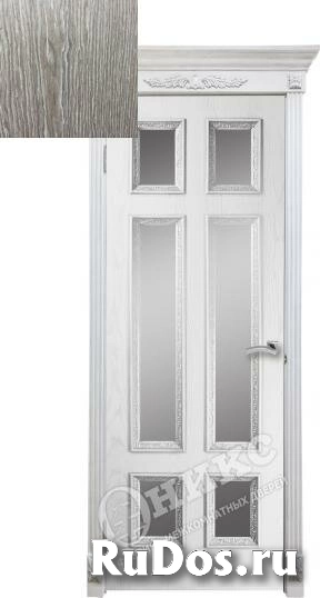 Дверь межкомнатная Оникс Гранд со штапиком Флора co cтеклом Цвет quot;Акацияquot; фото