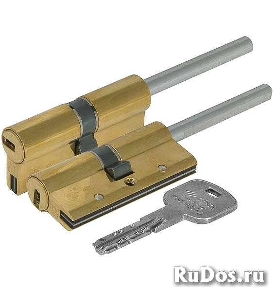 Цилиндр CISA AP3 S ключ-шток (размер 30x60 мм) - Латунь фото