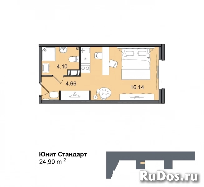 Продам 1 комнатную квартиру 24 м2 фото