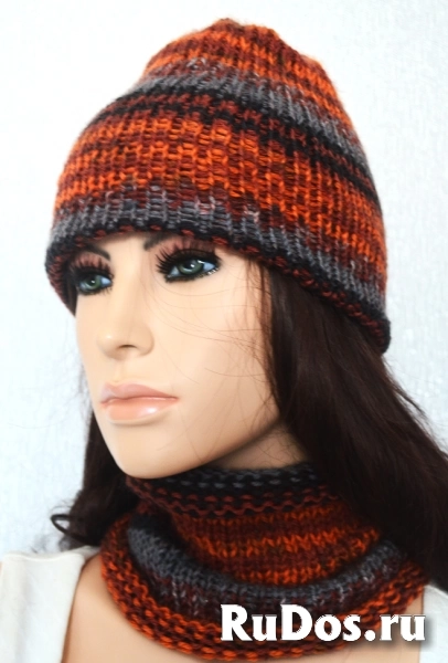 Пончо ручной работы из пуха ангорской козы изображение 6