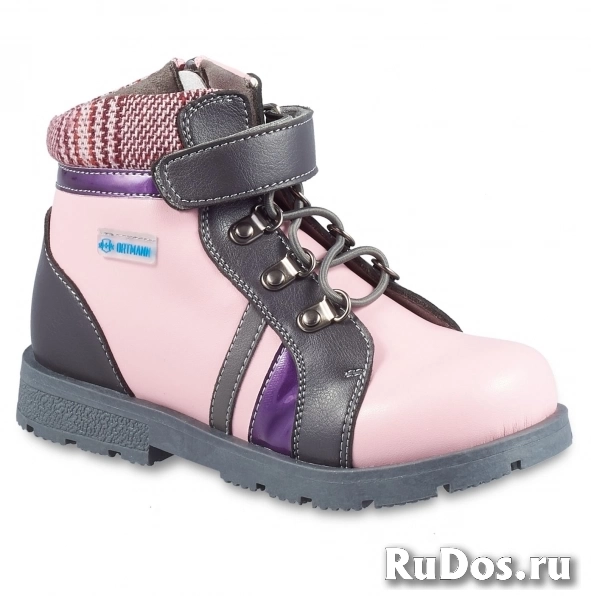 Детские ортопедические ботинки ORTMANN kids Boston,цвет  розовый. Б/У . Германия. Назначение ботинок : Профилактика плоскостопия, вальгуса. фото