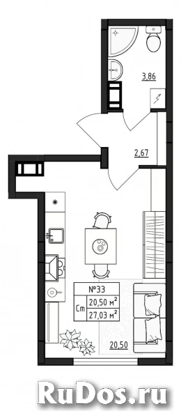 Продам 1 комнатную квартиру 27 м2 фото