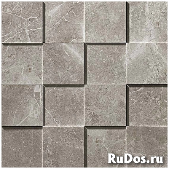 Мозаика Atlas Concorde Marvel Pro Grey Fleury Mosaico 3D Рельефная, для стен 30x30 ADQA, м² фото