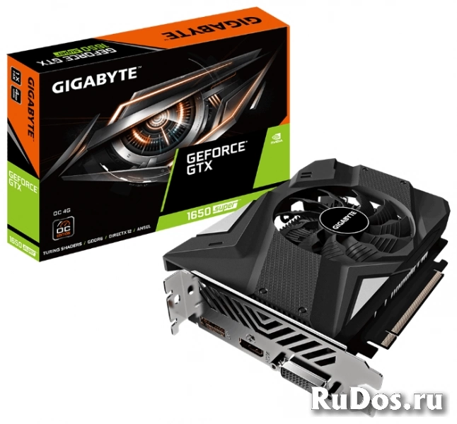 Видеокарта GIGABYTE GeForce GTX 1650 SUPER 1740MHz PCI-E 3.0 4096MB 12000MHz 128 bit DVI HDMI DisplayPort HDCP OC фото