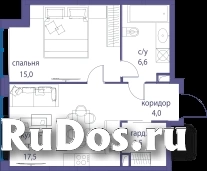 Продам 1 комнатную квартиру 46 м2 фото