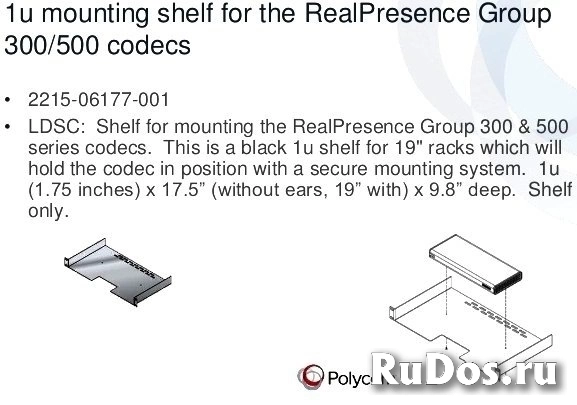 Монтажная полка Polycom (2215-06177-001) фото