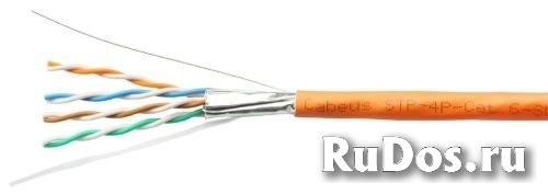 Кабель витая пара FTP 6а кат. 4 пары Cabeus STP-4P-Cat.6a-SOLID-IN-LSZH (305м)0,57мм (23 AWG), одножильный (solid), каждая пара в экране (фольга) 7197 фото