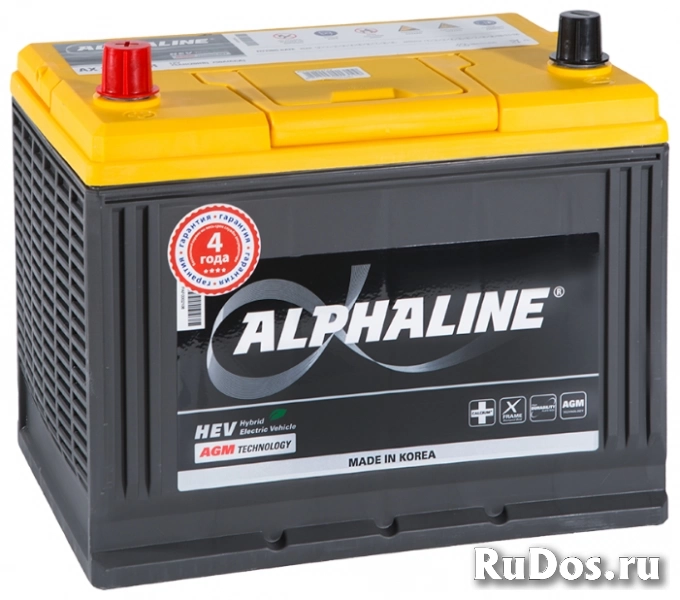 Автомобильный аккумулятор AlphaLine AGM 75 Ач (AX D26R) фото