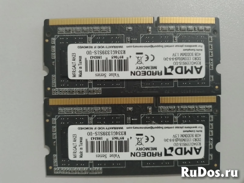 Оперативная память AMD SO-dimm DDR3 8Gb (2 х 4Gb) фотка