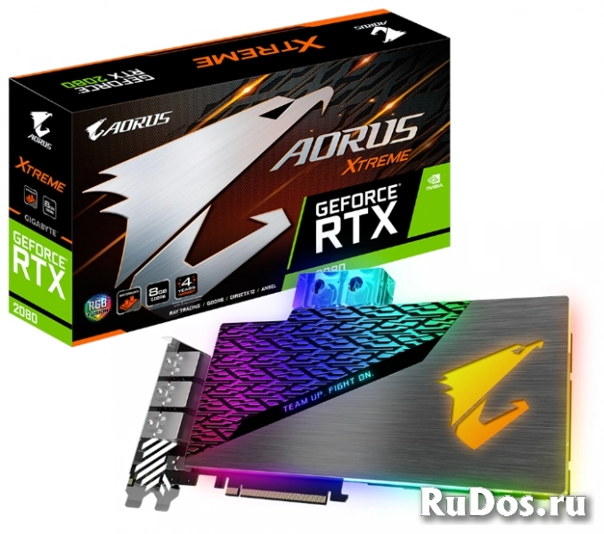 Видеокарта GIGABYTE AORUS GeForce RTX 2080 1890MHz PCI-E 3.0 8192MB 14140MHz 256 bit 3xHDMI 3xDisplayPort HDCP XTREME WATERFORCE WB фото