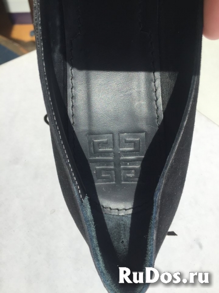 Туфли новые givenchy италия 39 размер черные замша платформа 1см изображение 8