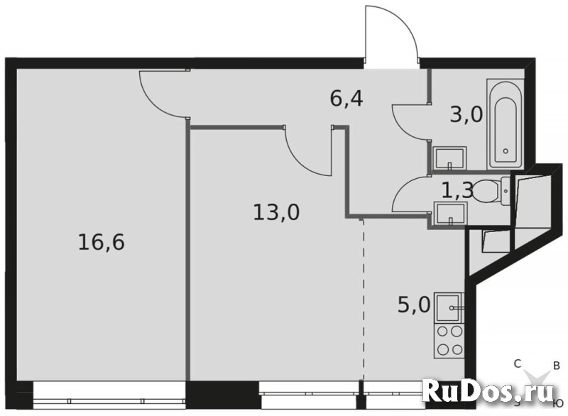 Продам 2 комнатную квартиру 45 м2 фото