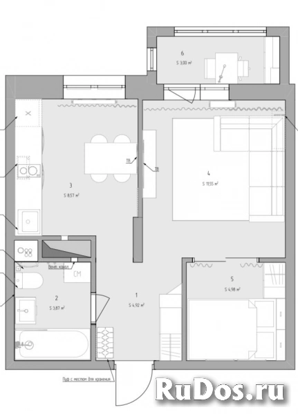 Продам 1 комнатную квартиру 33.7 м2 изображение 3