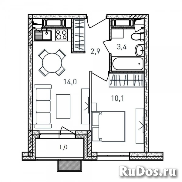 Продам 1 комнатную квартиру 31 м2 фото