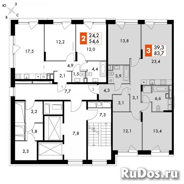 Продам 3 комнатную квартиру 83.7 м2 изображение 4