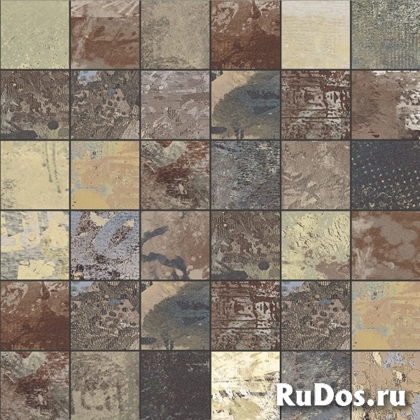 Мозаика облицовочная керамогранит Aparici Expressions Expressions Blend High Honed Mosaico 5x5__g-3638 ( м2) фото