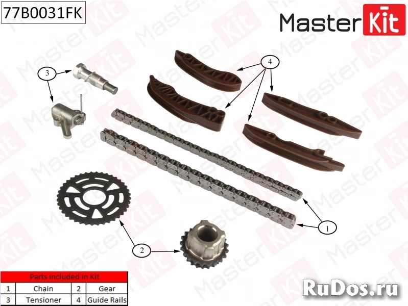 Комплект цепи грм\ bmw:2.0d n47 06- Masterkit 77B0031FK фото