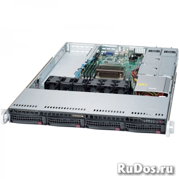 Серверная платформа 1U SuperMicro SYS-5019S-WR, X11SSW-F / CSE-815TQC-R504WB, 4x 3.5quot; Hot-swap, 500W RPS фото