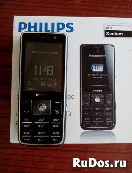 Новый Philips X623 Black (оригинал) изображение 10