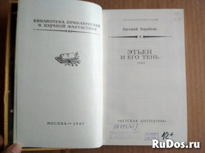 книга Воробьев Е. ЭТЬЕН И ЕГО ТЕНЬ / торг фотка