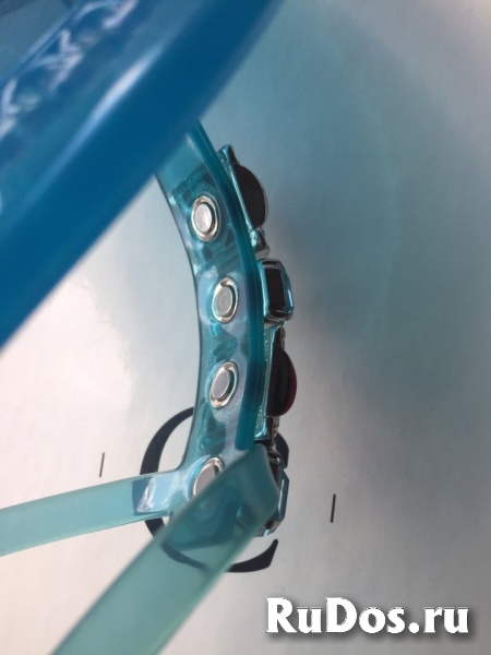 Сланцы сандалии новые casadei италия 39 размер голубые силикон ст изображение 6