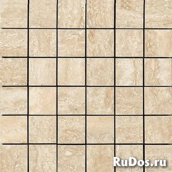 NovaBell Absolute Mosaico Travertino Beige Lappato керамогранит (29,5 x 29,5 см) (ABS 445L) фото