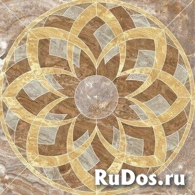 Панно Premium Marble Light Brown Lap. 120x120 Kerranova фото